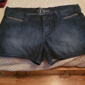 size 14 jean shorts